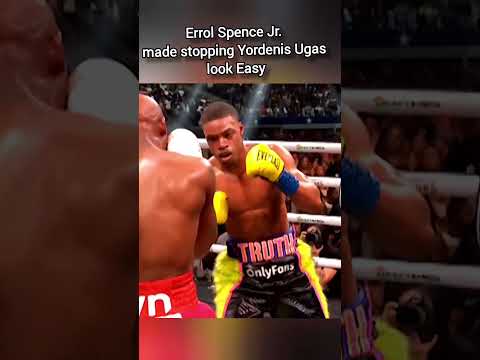 Errol Spence jr made stopping Yordenis Ugas look easy  #boxing #mma #combatsport #martialart #news