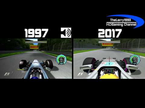rFactor Ultimate F1 Comparison  - 1997 vs 2017