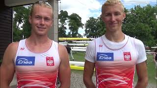 Kamil Sieradzki i Wojciech Kalinowski to świetnie zapowiadający się debel wioślarzy.