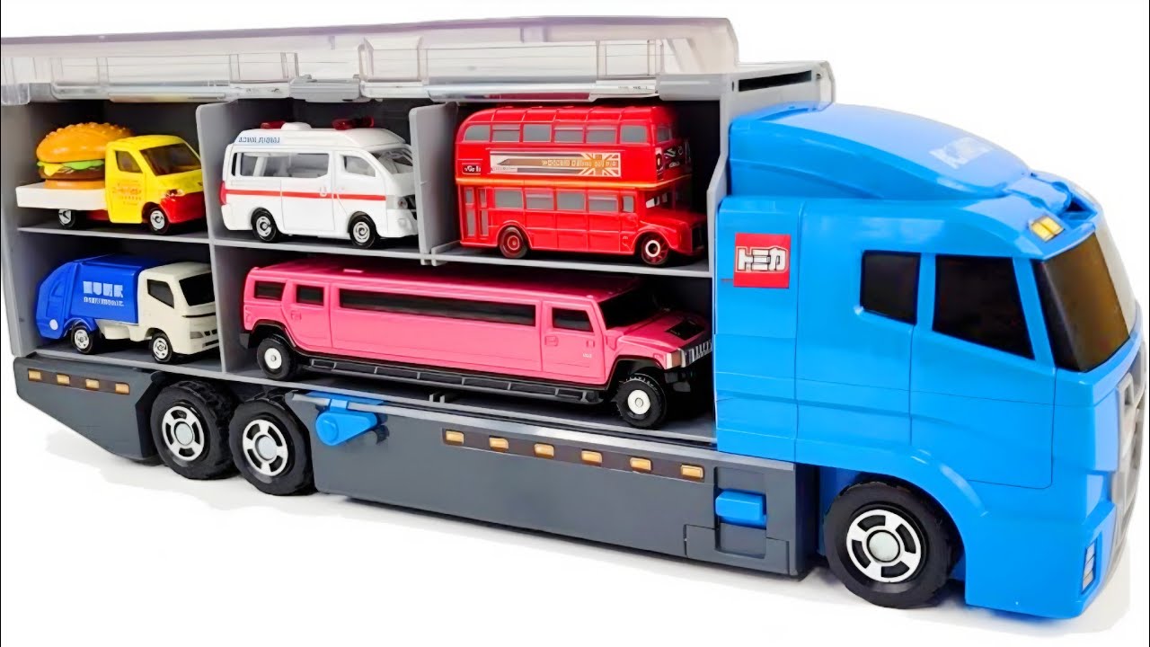 トミカ☆トミカのミニカーを開封しチェックしてコンボイに収納しますよ☆