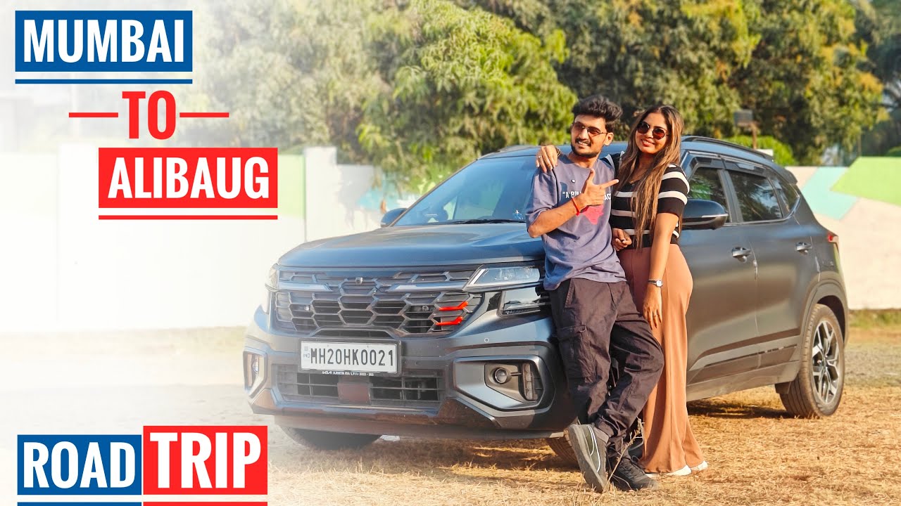 Mumbai to Alibaug Road Trip 🌴 | Kia Seltos X-Line🚗| Scenic Coastal Drive