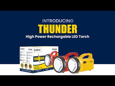 Plastic thunder led rechargeable light, battery type: lithiu...