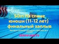 Mad Wave Challenge 2021 50m На спине юноши 11 12 лет финальный заплыв