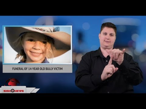 Funeral of 14-year old bully victim (ASL - 1.12.18)