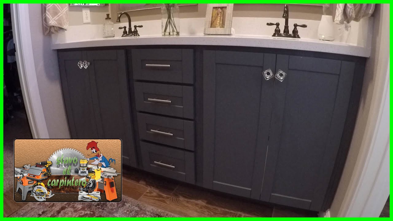 Como hacer un mueble o vanity para baño (Proceso completo) / how to make a Bathroom vanity.