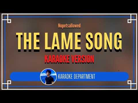 THE LAME SONG - Nopetsallowed (KARAOKE VERSION)