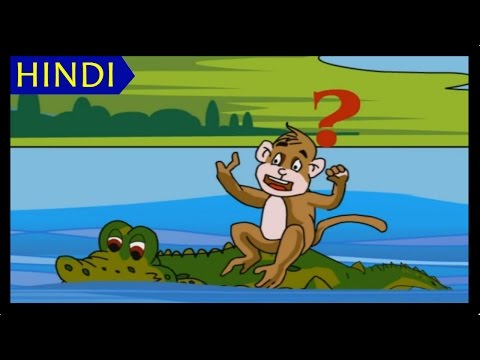 Bandar Aur Magarmach - FULL STORY HD | Moral Stories for Children | Bedtime Stories for Kids