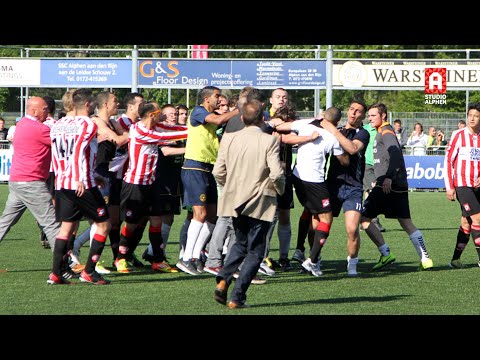 Massale vechtpartij na Alphense Boys - Haaglandia roept na 10 jaar nog steeds afschuw op