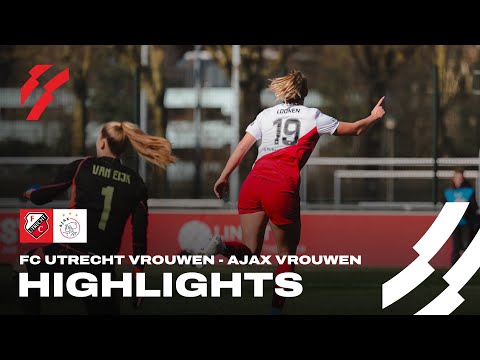 FC Utrecht Vrouwen speelt gelijk tegen Ajax | HIGHLIGHTS