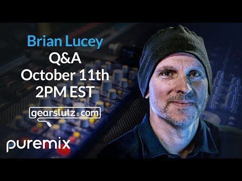 Puremix Mentors | Live Q&A Session | Brian Lucey | Mastering Acoustics, Workflow, LUFS