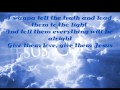 Jaci Velasquez - Give Them Jesus With Lyrics