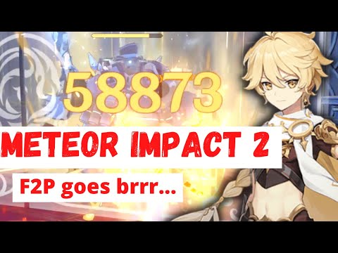 Build F2P exclusive Geo Traveller Damage 60k from single sword  - Genshin Impact