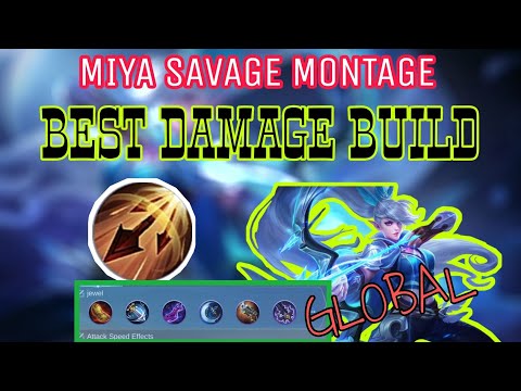 MLBB MIYA || MIYA GAME PLAY TUTORIAL || MIYA SAVAGE MONTAGE || MIYA DAMAGE BUILD SAVAGE
