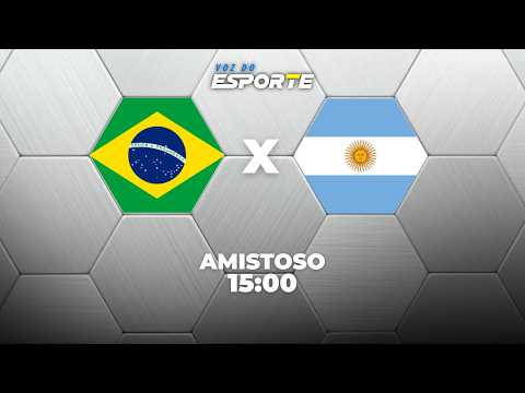 BRASIL X ARGENTINA - AO VIVO | AMISTOSO FEMININO – 10/10/2026