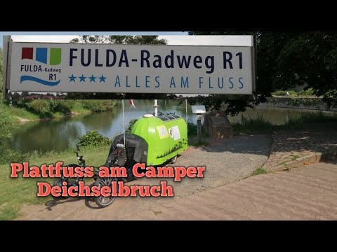 Mit Liegerad und Camper den Fulda-Radweg von Hann. Münden nach Fulda