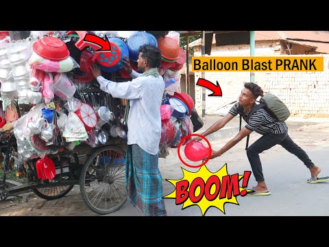 Balloon Blast Prank with Popping Balloons | Crazy REACTION with Popping Balloon Prank