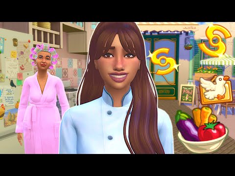 Can my sim achieve her dream of buying a restaurant? // Sims 4 chef let’s play!