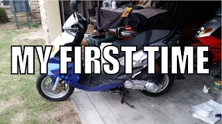 First ever ride on a 50cc Scooter (Damelin S-five) [GoPro-HD]