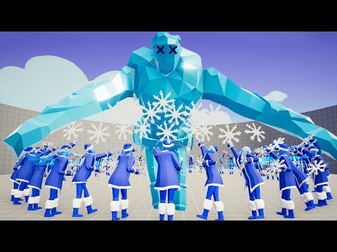 FREEZING SNOWFLAKE CIRCLE vs EVERY UNIT - TABS Totally Accurate Battle Simulator