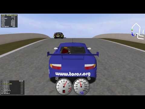 TORCS gameplay car2-trb1 versus all on Road Tracks - Copper Downs
