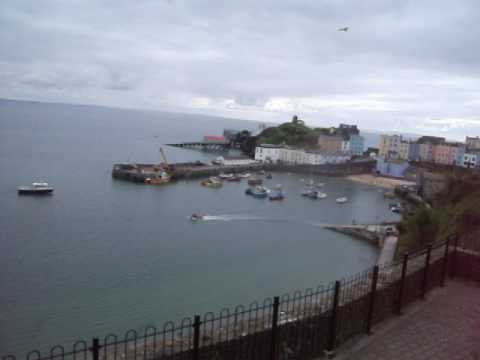Triton 2 fishing boat going into Tenby Harbour 17th April 2017.