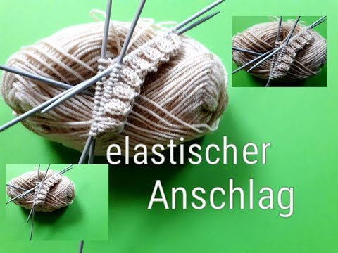 elastic cast-on, ideal for knitting socks with perfect round finish