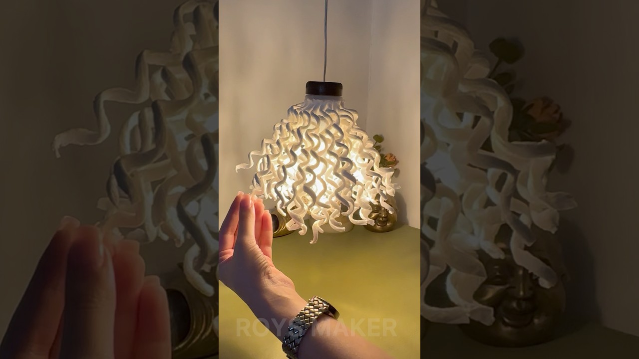 DIY modern lampshade ✨paper lamp🥰