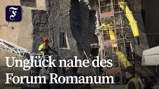 Turm in Rom eingestürzt – Bauarbeiter begraben