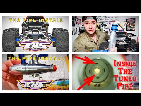 Traxxas REVO THS Pipe Installation (BEST PIPE) - Tuned Pipe Facts & Inside a Dual Chamber Pipe