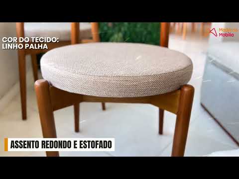 Video thumbnail of Conjunto com 2 cadeiras Ballare em Madeira Maciça para Sala de Jantar