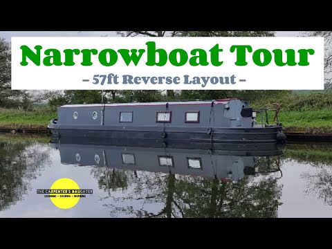 Our 57ft Narrowboat Tour (Reverse Layout Interior & Cruiser Stern) | The Carpenter's Daughter