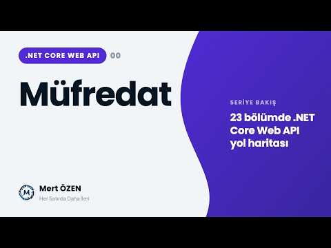 .NET Core Web API: Müfredat