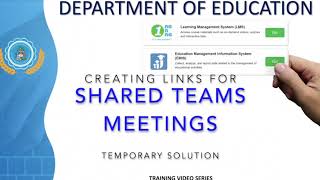 Shared Teams Meeting Links