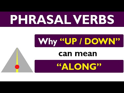 Phrasal verb prepositions: DOWN part 06: DOWN & UP mean ALONG