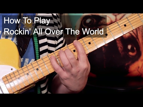 'Rockin' All Over The World' Status Quo Guitar Lesson