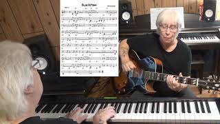 Blue Autumn - Jazz guitar &amp; piano cover ( Bobby Goldsboro )