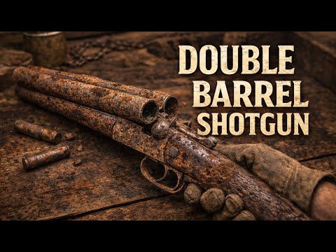 Vintage Double Barrel Shotgun — INSANE Restoration (Rust to Rare!)