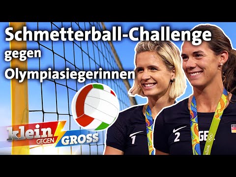 Volleyball-Nachwuchs vs. Olympiasiegerinnen: Wer schafft mehr Schmetterbälle in 90 Sekunden?