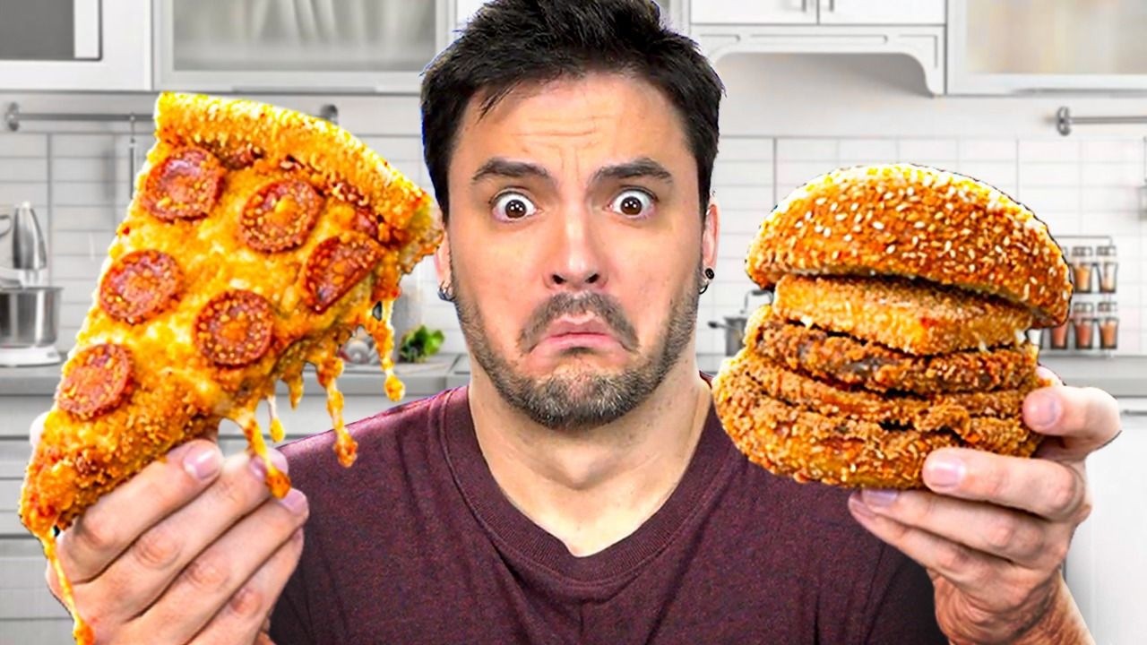 PROVANDO COMIDAS EMPANADAS QUE NUNCA FORAM EMPANADAS ANTES