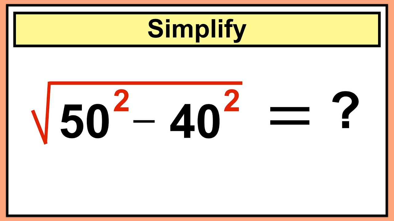 Nice SquareRoot Math Exponent Simplification