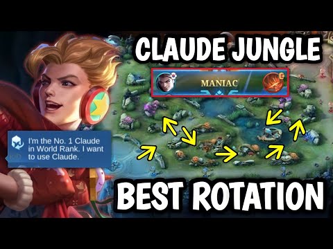 TUTORIAL CLAUDE JUNGLE BEST ROTATION!🔥