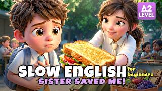 Leo Forgot His Lunch... Then He Went Hungry All Day!! I Slow English Listening (A2)