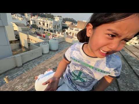 Get me down from the roof🤣￼ Duggu save me brother🥹