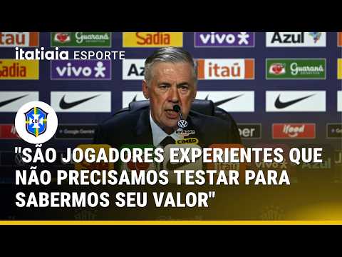 CONFIRA PARTE DA COLETIVA DE CARLO ANCELOTTI APÓS LISTA DE CONVOCADOS DA SELEÇÃO BRASILEIRA
