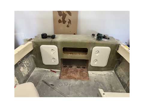 80’s Stejcraft fibreglass rebuild, Custom Transom & Windscreen