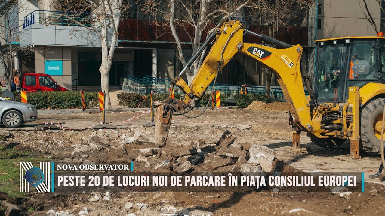 Peste 20 de locuri noi de parcare în Piața Consiliul Europei