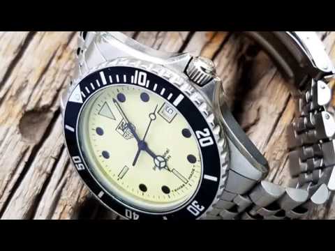1980s Vintage Tag Heuer 1000 Professional Night Diver