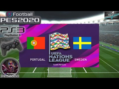 Portugal Vs Sweden UEFA Nations League eFootball PES 2020 || PS3 Gameplay Full HD 60 Fps