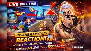 HERO IS LIVE | TARGET1000 SUBSCRIBERS | GAMEPLAY REACTION | WATCH PARTY | TEAM BATTELS || #live #ff