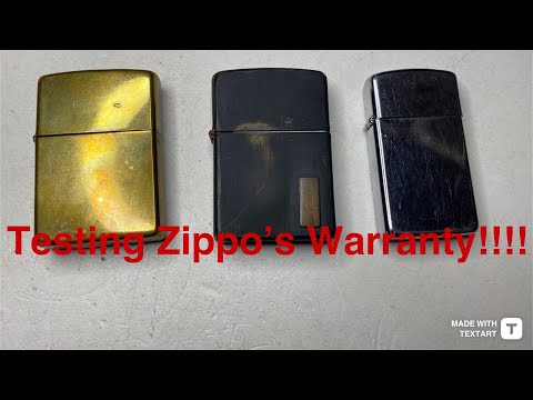 Sent my Zippo lighters in for repair / review